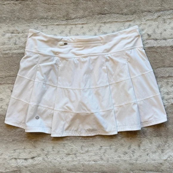 Lululemon Pace Rival Skirt (Tall) * 4-way Stretch in White Size 8 Tall - Picture 4 of 14